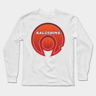 Kagoshima Prefecture Japanese Symbol Long Sleeve T-Shirt